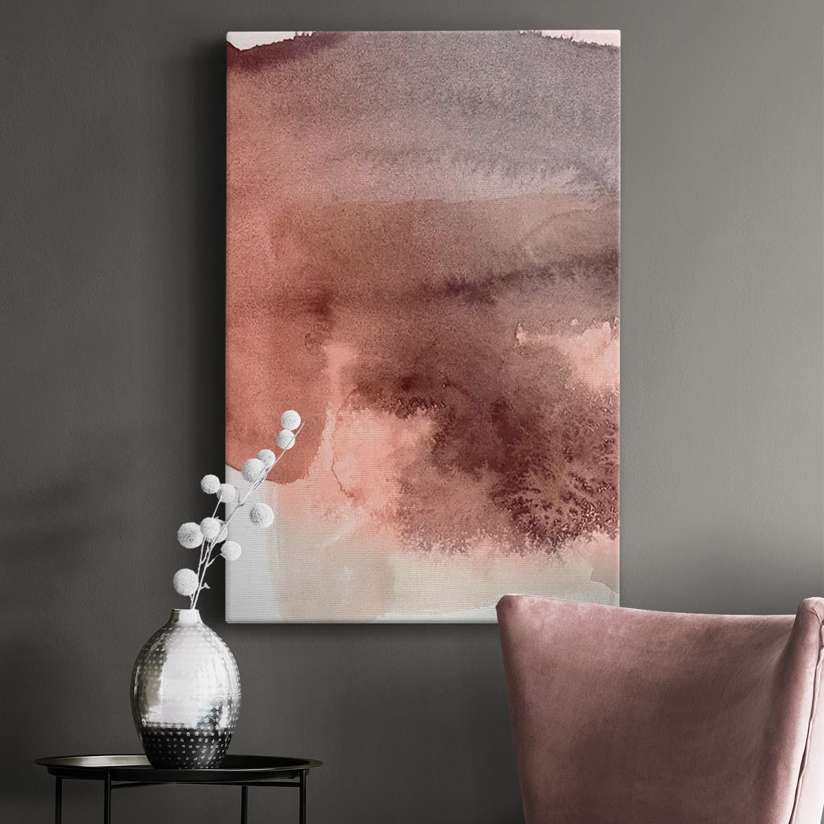 Red Ochre Abstract II Premium Gallery Wrapped Canvas - Ready to Hang