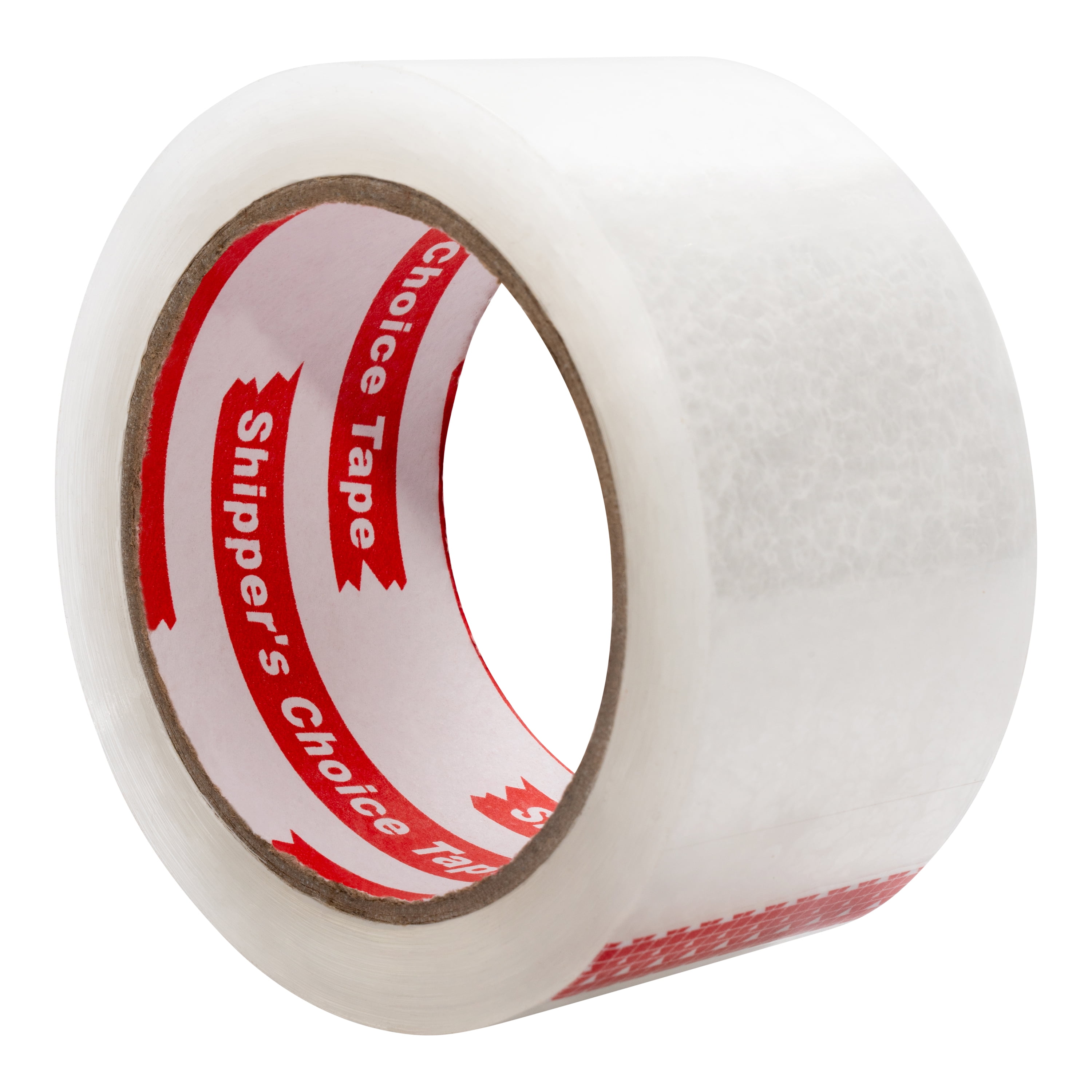 SHIPPER'S CHOICE TAPE 2-inch-Wide Clear Packing Tape, 36 Rolls, Super Adhesive, Large Rolls, Suitable for Commercial or Domestic Packaging & Moving-Related Jobs.