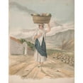 thumbnail image 3 of Alfred Diston 15x18 Black Modern Framed Museum Art Print Titled - Female Huckster of Port Orotava (1828), 3 of 5