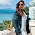 thumbnail image 6 of Wolf Elegant Chiffon Yarn Translucent Silk Scarf 180x73 - Light Breathable Wrap for Women - Fashion Accessories, 6 of 6