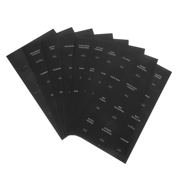 Masteelf 32 Pcs Rectangle Spice Jar Stickers Waterproof Stickers For Kitchen Jars Classification Labels For Pantry Organization Food Jar Marking Labels