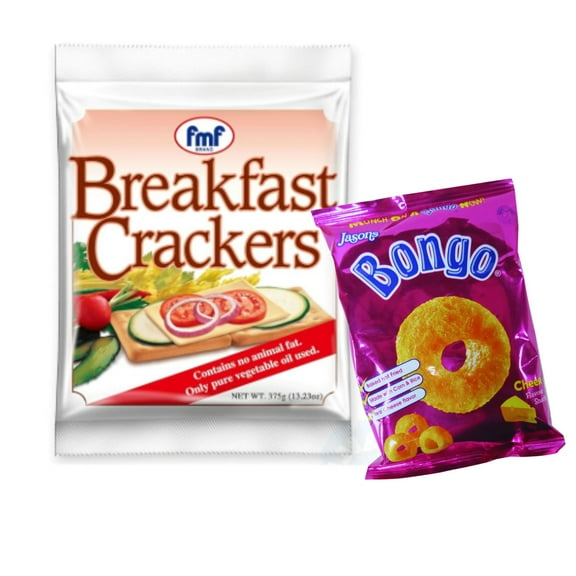 Fiji Snack Combo – FMF Breakfast Crackers 375g Bongo Cheese Puffed Snack 28g