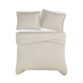 thumbnail image 5 of Brooklyn Loom 100% Flax Linen Natural 3-Piece Full/Queen Comforter Set, Solid Casual themed, Adult Bedding, OEKO-TEX Certified, 5 of 8