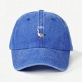 thumbnail image 4 of Capa Béisbol Tonta Bordada Sombrero Vintage Ajustable (real) Azul Rojo, 4 of 8