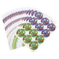thumbnail image 1 of FONDOTIN 20 Sheets Football Cupcake Toppers Paper Easy to Use Decor For Candy Bags, 1 of 6