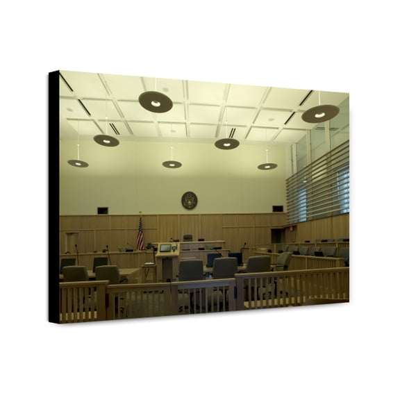 Canvas Print: Courtroom One, U.S. Courthouse, Natchez, Mississippi, 2008