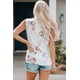 thumbnail image 1 of ABPHQTO Camiseta sin mangas blanca con estampado floral para mujer, 1 of 5