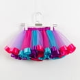 thumbnail image 4 of Layered Ballet Tulle Rainbow Tutu Skirt For Little Girls Dress Up With Colorful Hair Bows, 4 of 7