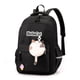 thumbnail image 3 of Mochila de nailon para campus, bolso de hombro de dibujos animados duradero, regalos para niños (negro), 3 of 6