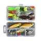 thumbnail image 1 of 28 piezas de señuelos de pesca de mar artificiales Conjunto Kit de cebos portátiles al aire libre Kit de plástico DIY Tackle Wobblers Accesorios con caja de almacenamiento Inevent OD003619-00B, 1 of 7