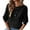 Black, variant on Womens Long Sleeve Henley Shirts Knit Dressy Tops Spring Lightweight Sweaters Casual Basic Tee Blouse
