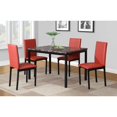 thumbnail image 4 of Roundhill Furniture Noyes Dining Chair, Set of 4, Red, 4 of 10
