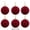 M, variant on 6PCS Velvet Christmas Ornaments for Xmas Tree Decorations, Red Christmas Balls, Shatterproof Flocked Ball Ornaments Set for Home Wedding Holiday Gift Party Hanging Decorations