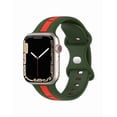 thumbnail image 2 of Correa Deportiva de Silicona para Apple Watch, Bicolor, Resistente al Agua, Unisex, Compatible con Series 1,2,3,4,5,6,7,8,9,10, 2 of 4