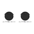 thumbnail image 1 of Billuyoard Silent Robot Vacuum Cleaner USB Charging in 3 1 for Carpets Pets Hair Negro 2Conjunto, 1 of 1
