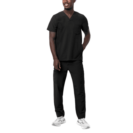 

Adar Addition Go-Everyday Scrub Set For Men - Stylish Scrub Top & Cargo Scrub Pants