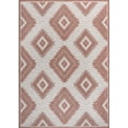 thumbnail image 2 of JONATHAN Y TUSCAN SUN 8 x 10 Area Rug, Lior Geometric Moroccan Diamond - Salmon/Cream, TSN202B-8, 2 of 9