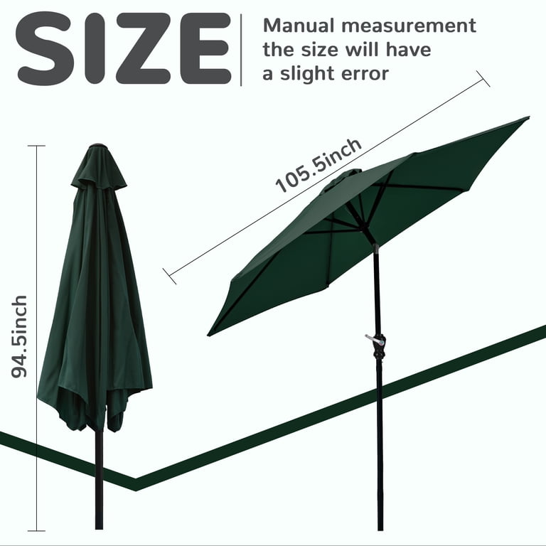 flexx patio umbrella Flex 11' Octagon Market FlexWave 9FT Outdoor Market Patio