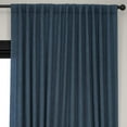thumbnail image 4 of HPD Half Price Indigo Extra Wide Faux Linen Room Darkening Curtains for Bedroom & Living Room Curtains (1 Panel), Window Curtains 96 inches long, Rod pocket curtains & drapes, 100W X 96L, 4 of 12