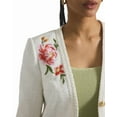 thumbnail image 4 of Derek Lam 10 Crosby womens  Bayle Embroidered Tweed Jacket, 10, White, 4 of 5