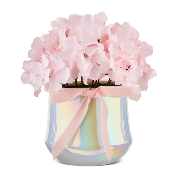 Hydrangea Floral Pot, Pink, 8", Valentine's Day by Way To Celebrate