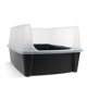 thumbnail image 1 of Caja de arena para gatos IRIS USA XXL con la parte superior abierta, 30 de largo x 20 de ancho x 14 de alto, color negro, 1 of 9