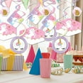 thumbnail image 2 of Big Dot of Happiness Rainbow Unicorn - Magical Unicorn Baby Shower or Birthday Party Hanging Decor - Party Decoration Swirls - Set of 40, 2 of 8