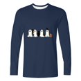 thumbnail image 4 of Halloween Tops for Men Crew Neck Ghost Printed Long Sleeve Trendy Loose Festival Pullover Top Navy 01 XXXXL, 4 of 4