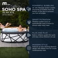 thumbnail image 2 of MSpa Soho Square Inflatable Bubble Massage Spa for 4-6 Person, Energy-Efficient, 2 of 9
