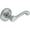 Chrome, variant on Baldwin 5445V.Mr Pair Of Classic Estate Levers - Nickel