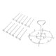 thumbnail image 4 of Soporte para brochetas de acero inoxidable, soporte Vertical para brochetas de barbacoa, accesorios para freidora de 6 cuartos, 4 of 8