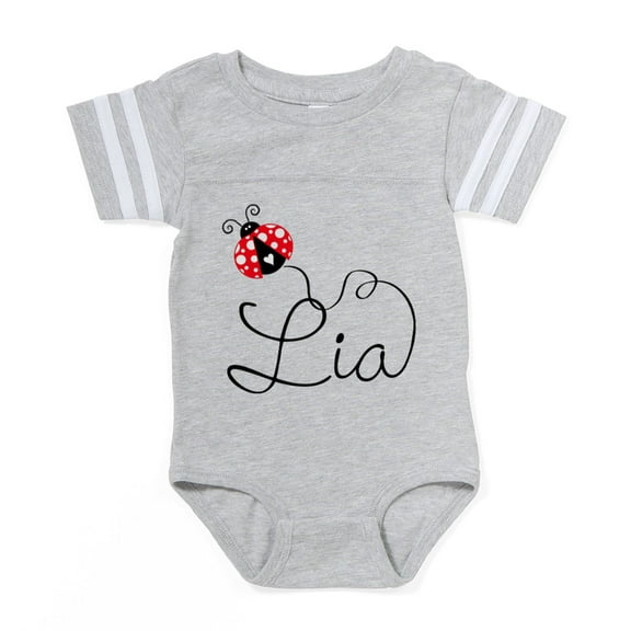 CafePress - Ladybug Lia - Cute Infant Baby Football Bodysuit
