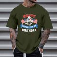 thumbnail image 1 of Tops para hombre, blusas y camisas de cuello redondo y manga corta para hombre, tops casuales de cuello redondo y manga corta con estampados especiales para hombre., 1 of 5