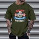 thumbnail image 1 of Tops para hombre, blusas y camisas de cuello redondo y manga corta para hombre, tops casuales de cuello redondo y manga corta con estampados especiales para hombre., 1 of 5
