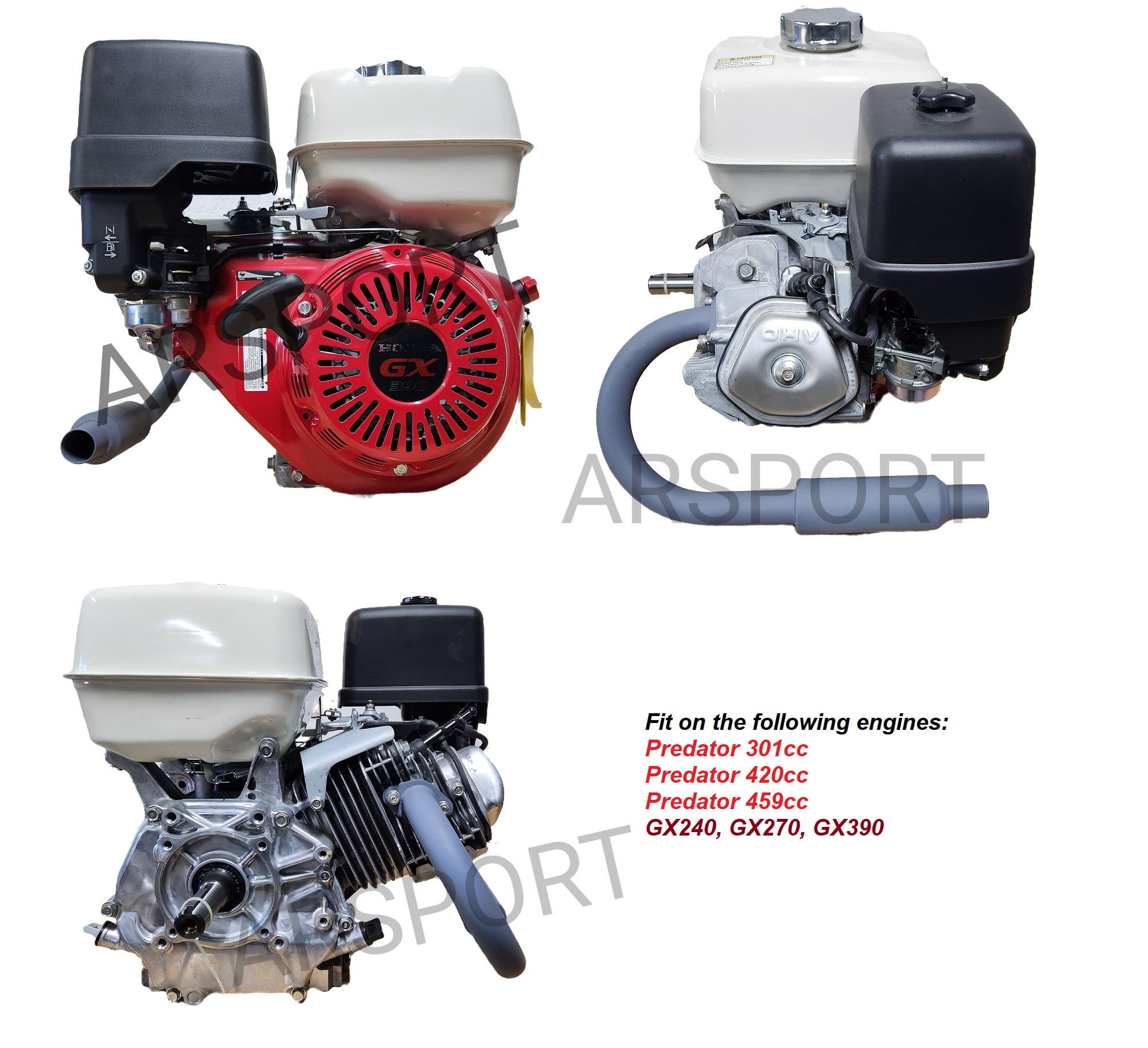 Tubo De Escape Para Go Kart Predator De 301 Cc Y 420 Cc, Para Hon-da - Foto 6