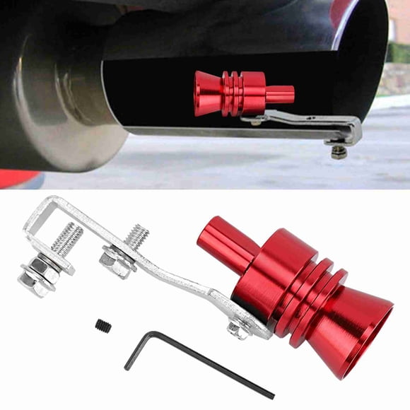 Amplificador De Sonido De Escape, Silbato De Sonido Turbo aleación De Aluminio Rojo Tubo De Escape De Automóvil Simulador De Válvula De Escape Silbato De Sonido Turbo