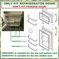 Refriderator Rack Kojem Refrigerator Door Shelf Rack Replacement, Plastic, White, Fits ...