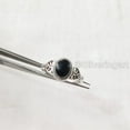 thumbnail image 2 of Natural Black Onyx Ring, Black Onyx Gemstone Ring, December Birthstone, Tiny Bohemian Ring, 925 Sterling Silver, Designer Womens Ring, Christmas Thanksgiving, Handmade Statement Jewelry, 2 of 8