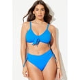 thumbnail image 3 of Swimsuits for All Mentor Tie Front High Waist Side Tie Bikini Set, 3 of 5