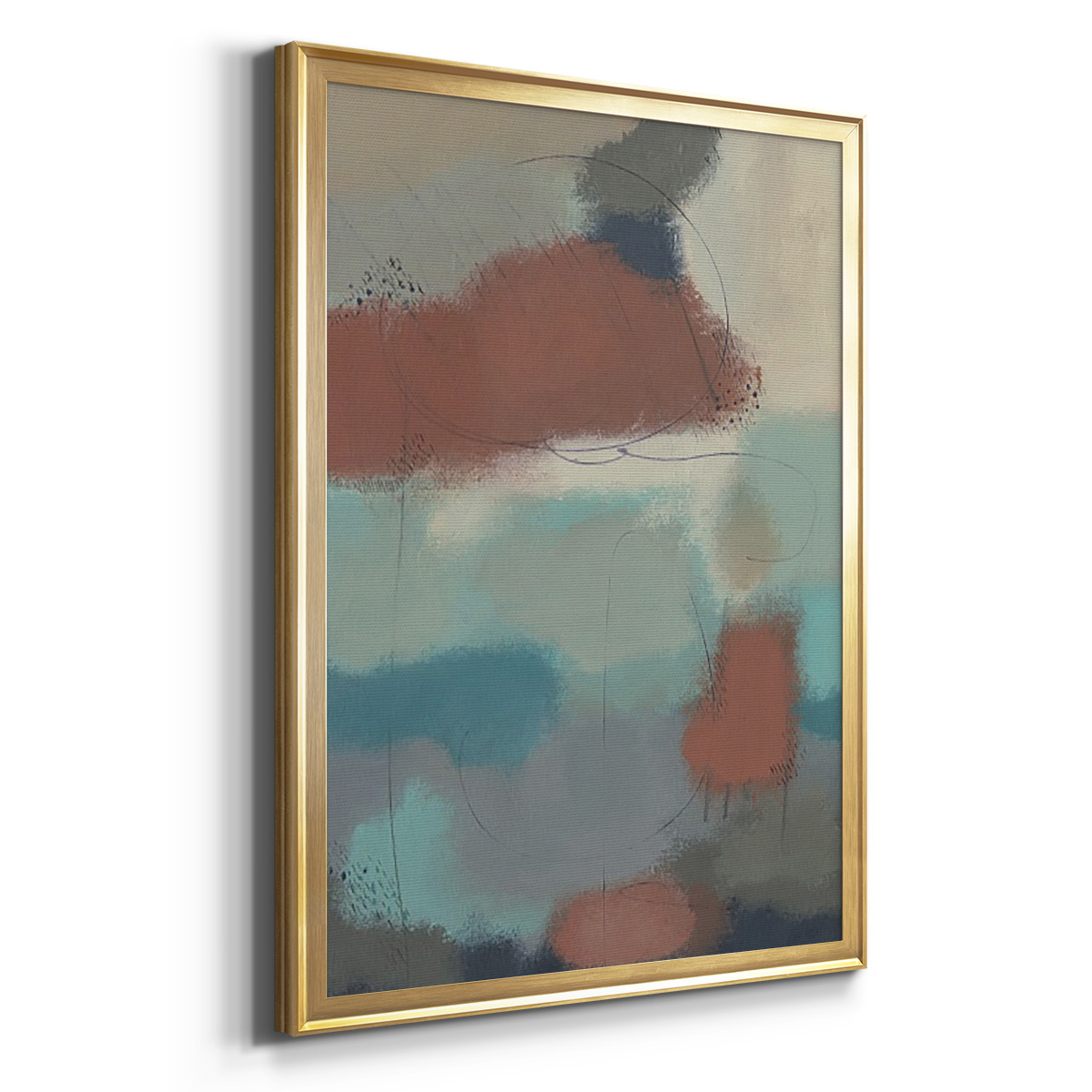 Floating By II Premium Framed Print, in Gold, Black, or Silver - Ready to Hang