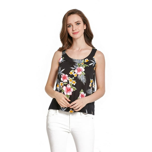 Hawaii Hangover - Women's Hawaiian Floral Tank Top in Hibiscus Pattern ...