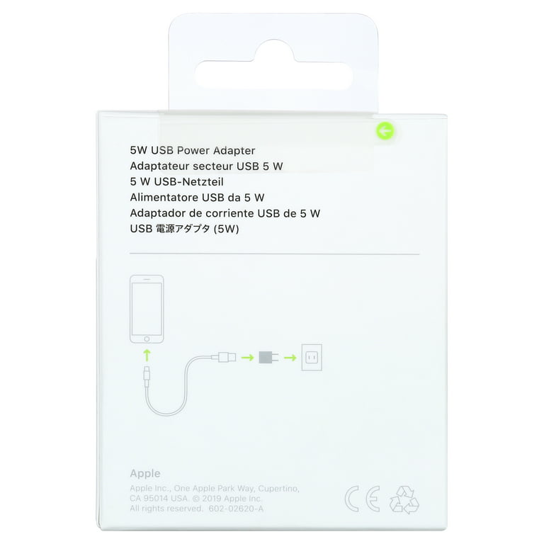 Chargeur Apple iPhone 11 Original, adaptateur secteur USB 5W