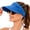 Blue, variant on Women's UPF 50+ Sun Visor Ponytail Hat Open Top Breathable Hollow Cutout Visor for Women Jogging and Gardening