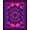 Purple, Pattern 2, variant on Flatwoven High Traffic Area Rug, Electric UV Reactive Geometric Style, Non Slip, Stain Resistant, Washable Area Rugs for Living Room, Bedroom(Purple, 4X6)
