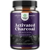 Natures Craft Activated Charcoal Capsules - Purifying Detox, Gut Health, Bloating Relief, 90 Veggie Capsules