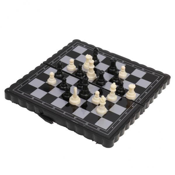 2 Piezas de Ajedrez Portátile Estuche para , Mesa de Camping, Juegos de Mesa, Juguetes, Regalos CUTICAT ajedrez internacional