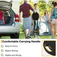 thumbnail image 5 of Portable Folding Chair with Handle, Heavy Duty Round Fold Stool Chair with 550lbs Capacity for Adults, 24 Inch Foldable Stool for Dorm, Kitchen, Vanity, Church and Outdoor use, 5 of 8