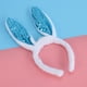 thumbnail image 2 of Diadema de oreja de conejo LED Lentejuelas intermitentes Orejas de conejo Aro de pelo Sombreros para la fiesta de Navidad de Pascua (Azul), 2 of 4