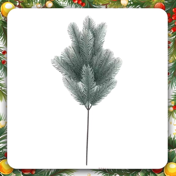 Artificial Pine Branches,Fake Greenery Pines Picks,Flexible Reusable Cedar Leaves Needle Sprigs,Plastic Fake Christmas Greenery Needle Pick,Realistic Faux Pine Stems for Vase,Garland,Wreath