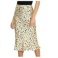 thumbnail image 2 of Aayomet Mini Skirt Womens Casual High Waist Tiered Paisley Print Long Maxi Skirt with Pockets,Beige M, 2 of 5